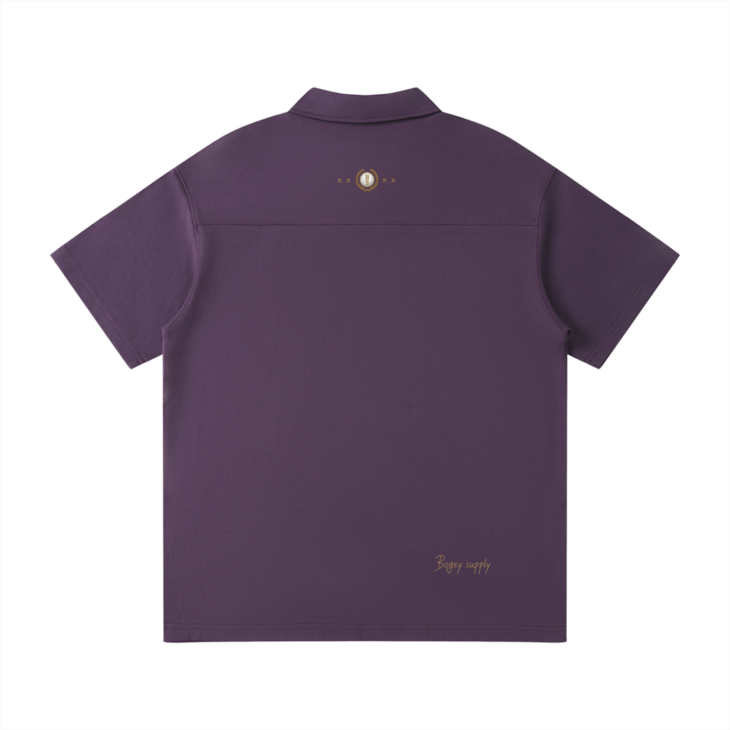 Bogey Cotten Quarter-Zip Polo Shirt