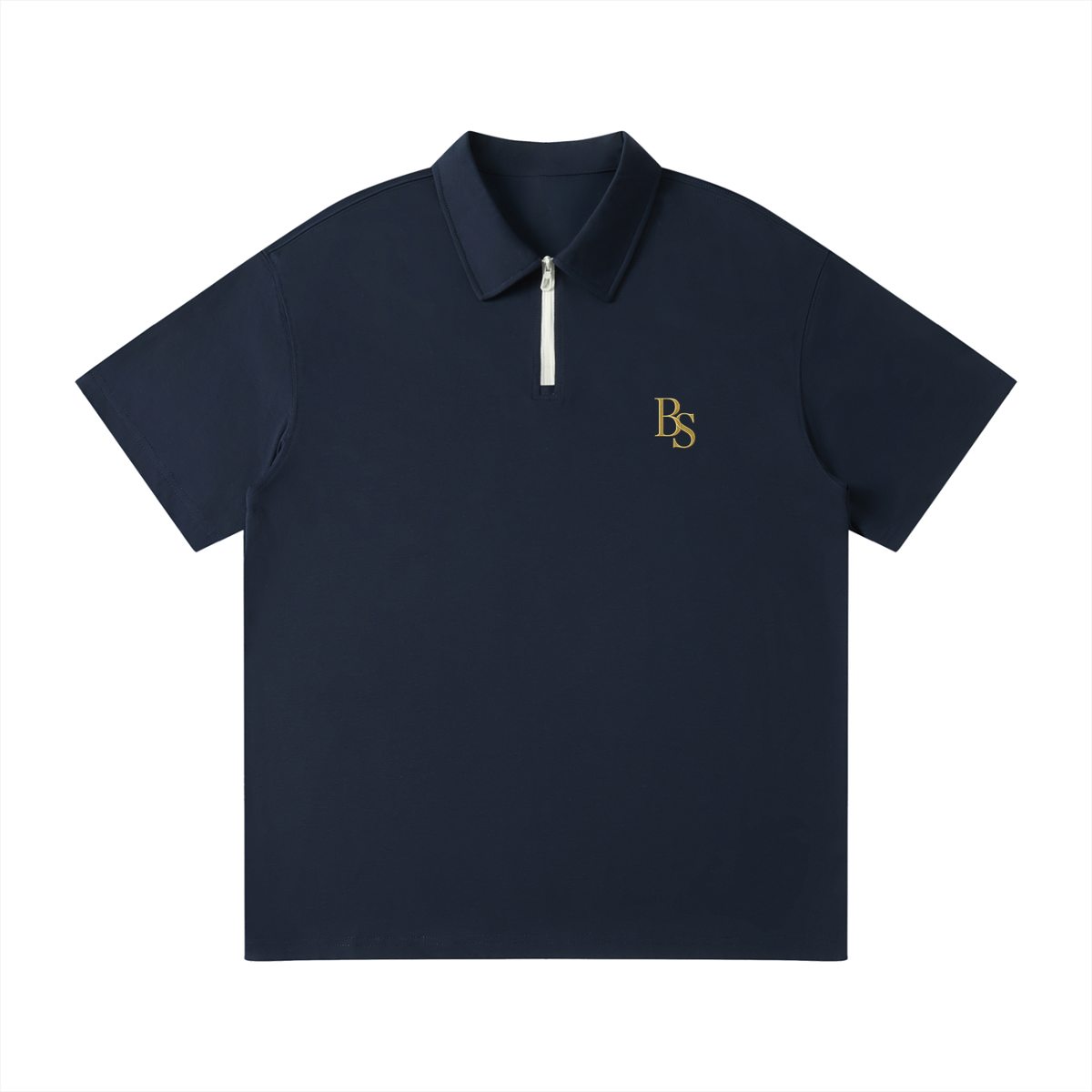 Bogey Cotten Quarter-Zip Polo Shirt