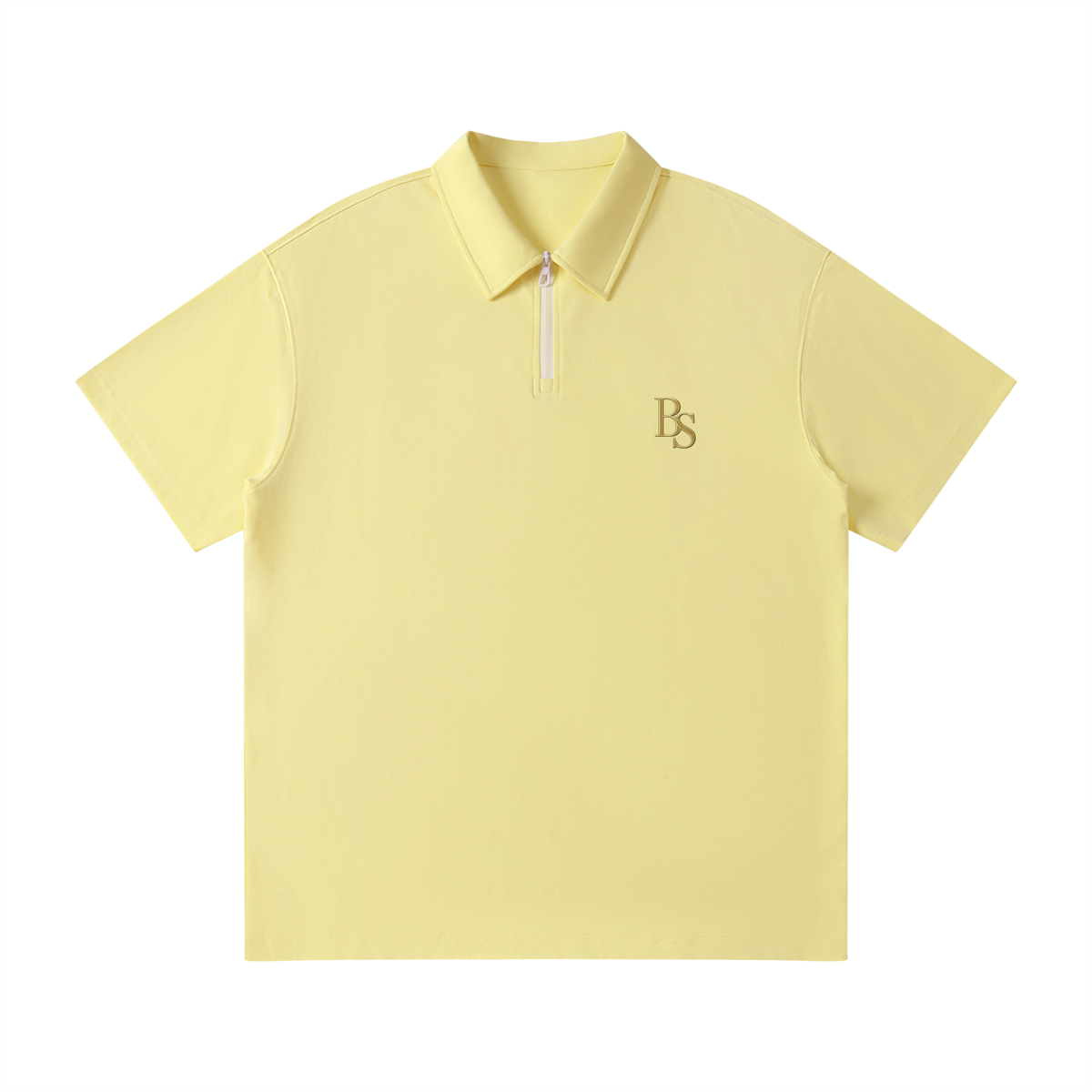 Bogey Cotten Quarter-Zip Polo Shirt