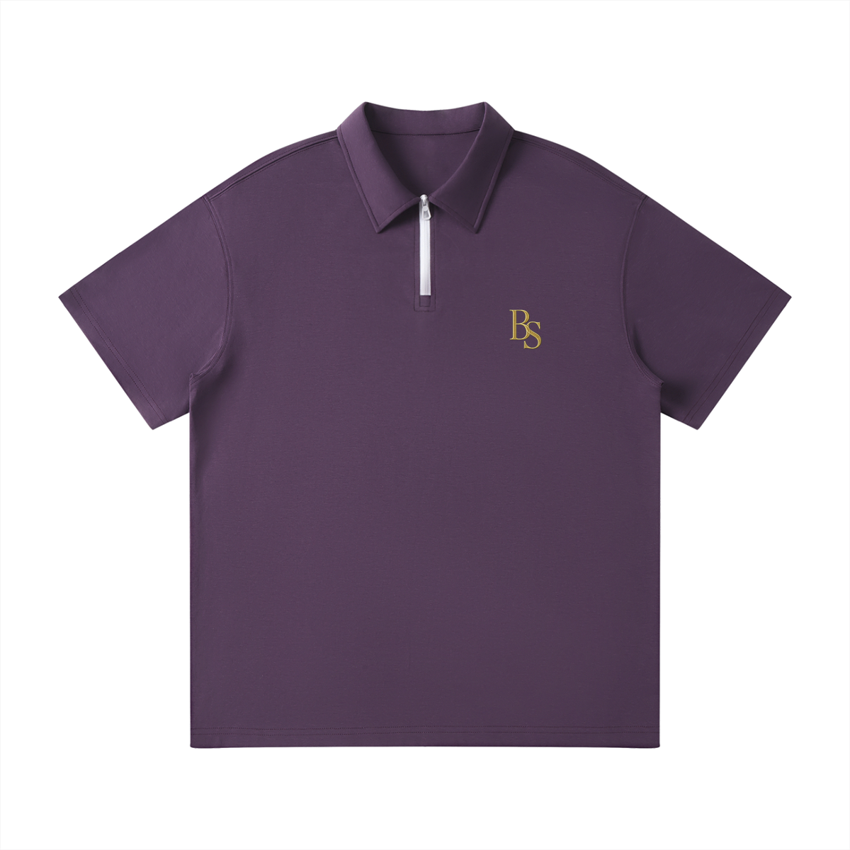 Bogey Cotten Quarter-Zip Polo Shirt