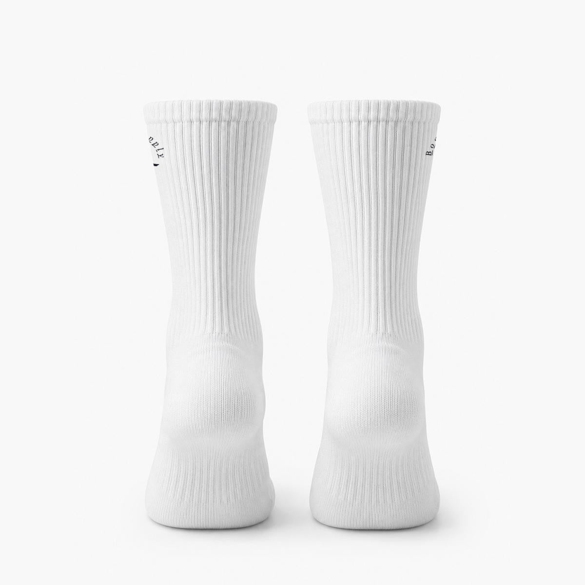 Embroidery Sports Cotton Crew Socks|Cotton
