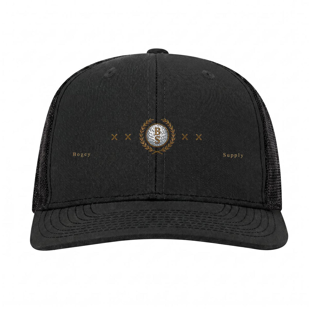 Embroidery Curved Mesh Bogey Cap For Golf