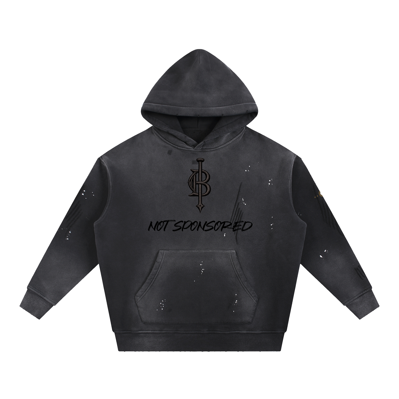 Bogey Vintage Washed Frayed Fleece Hoodie