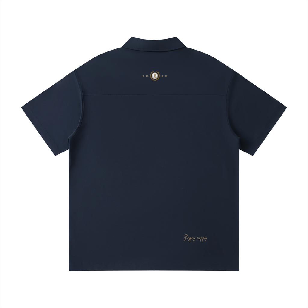 Bogey Cotten Quarter-Zip Polo Shirt