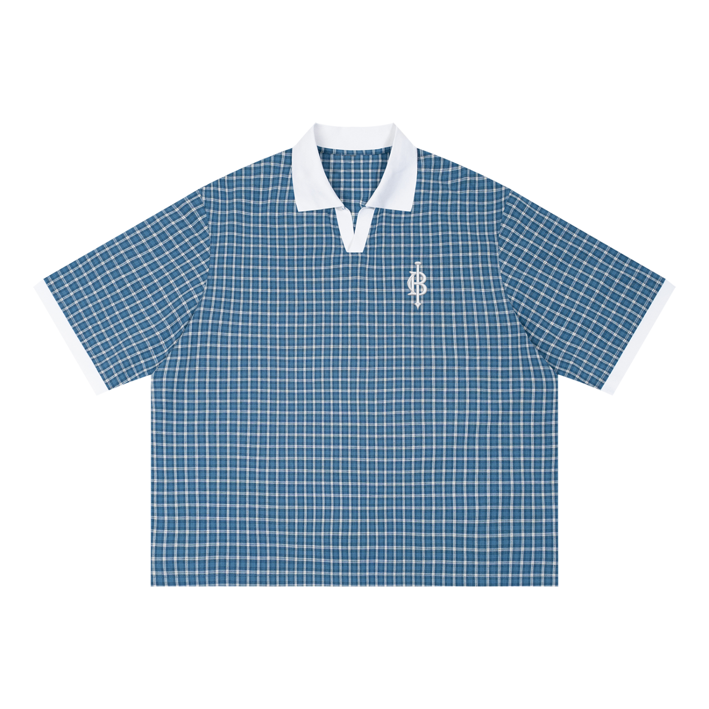 Bogey Plaid Color Block Polo Shirt