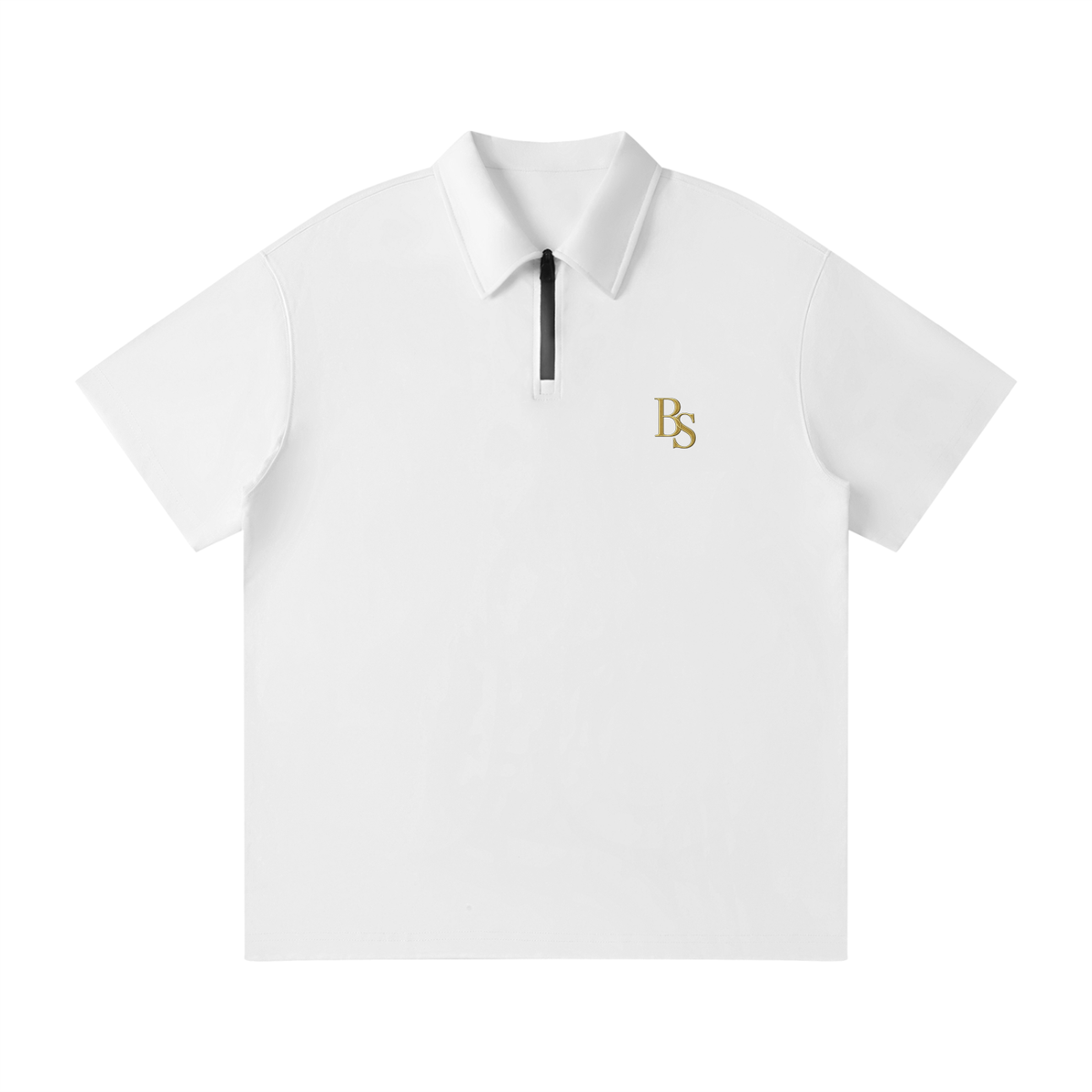 Bogey Cotten Quarter-Zip Polo Shirt