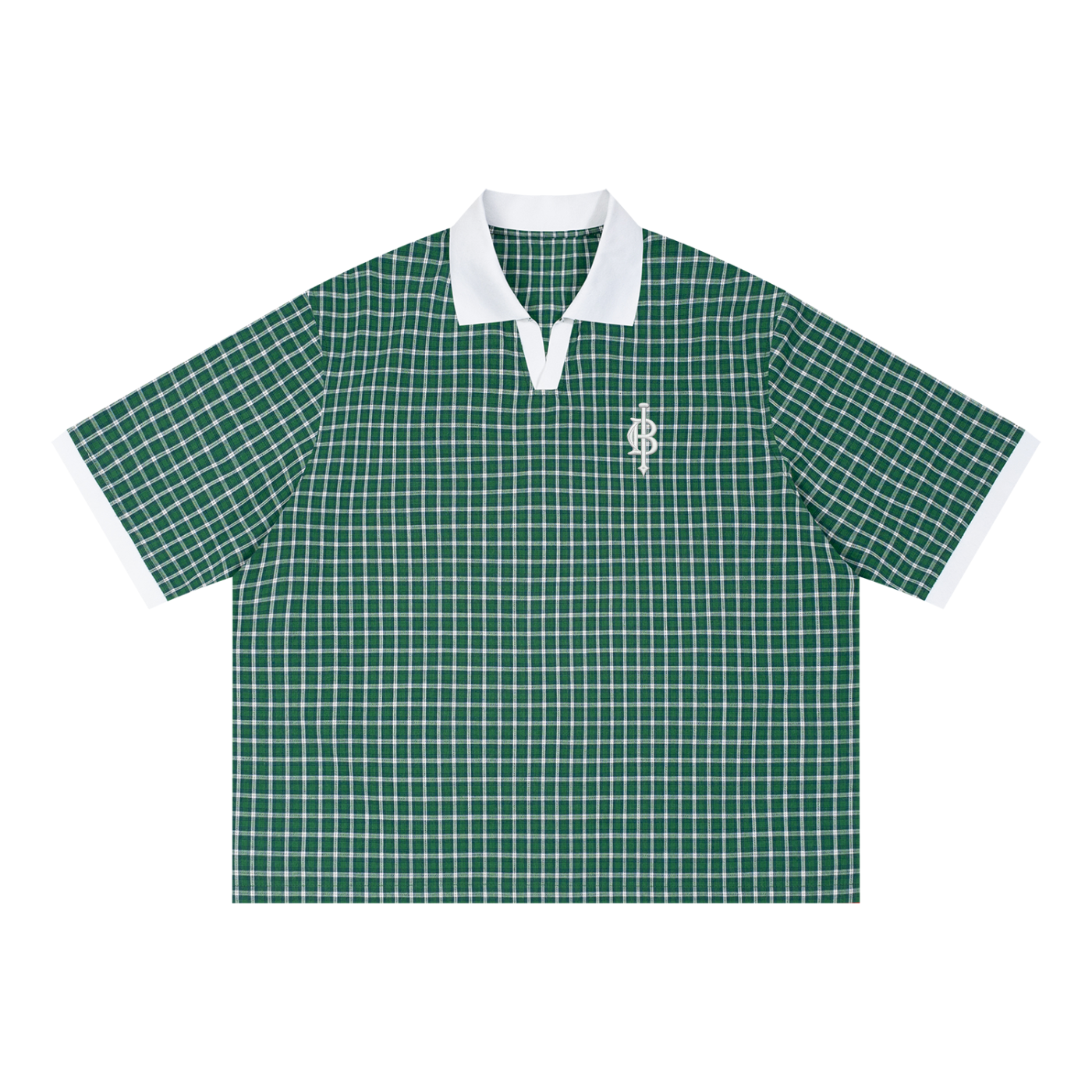 Bogey Plaid Color Block Polo Shirt
