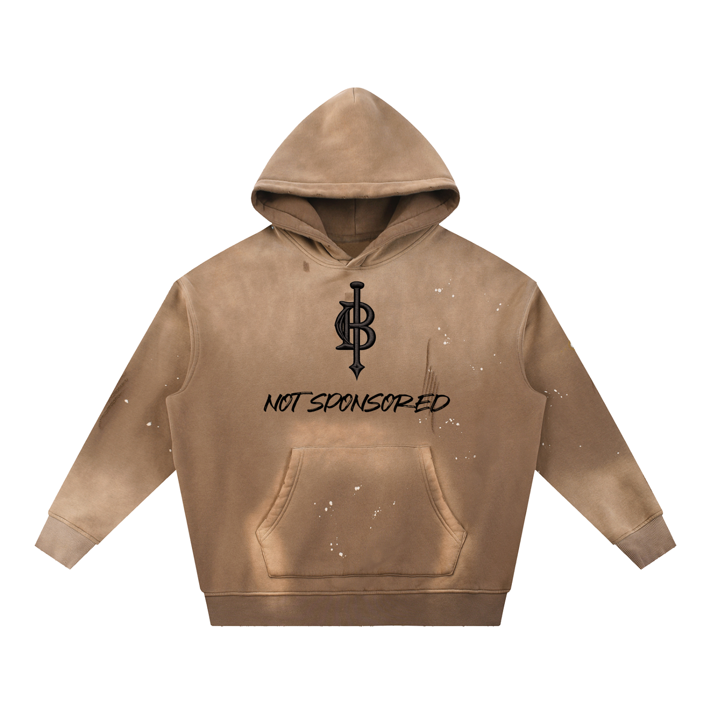Bogey Vintage Washed Frayed Fleece Hoodie