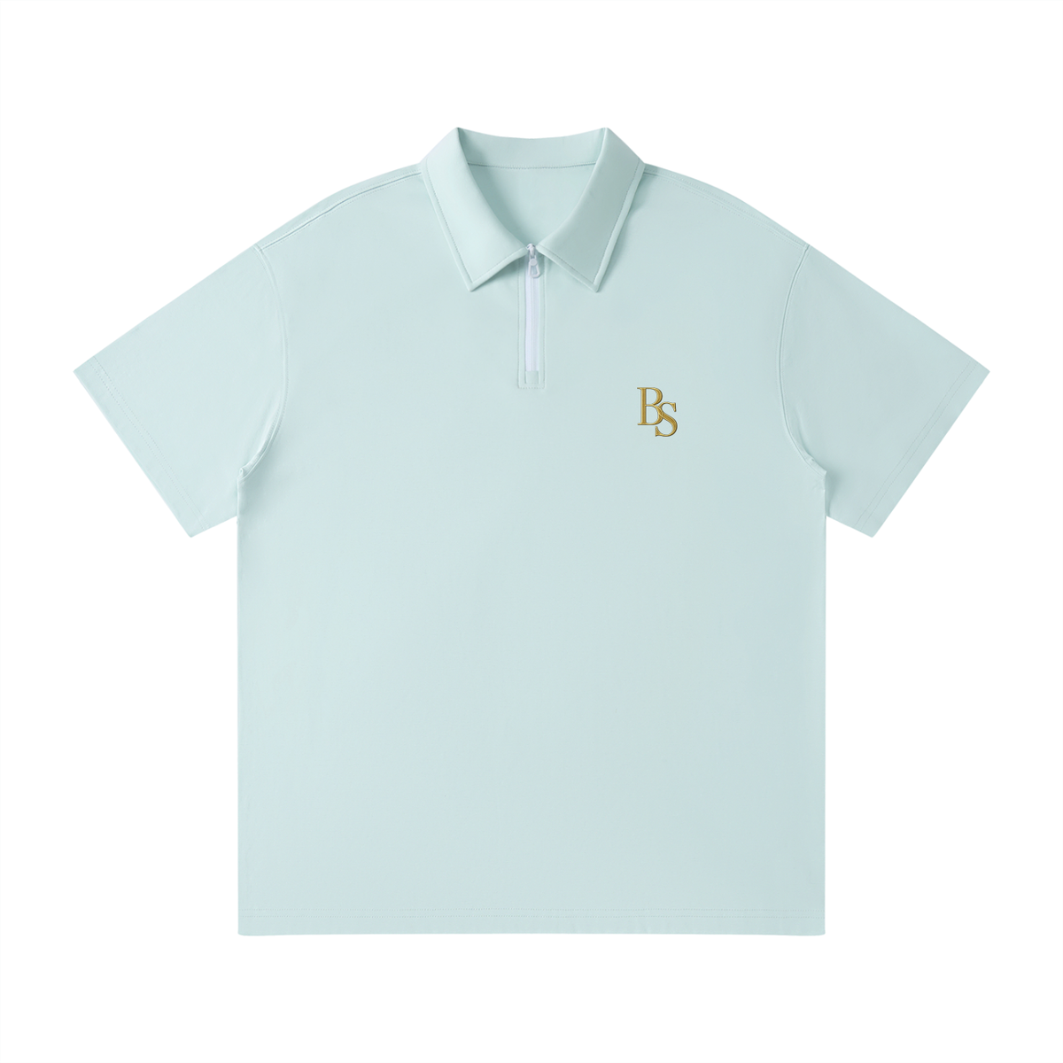 Bogey Cotten Quarter-Zip Polo Shirt