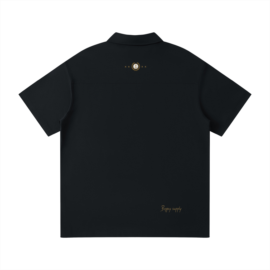 Bogey Cotten Quarter-Zip Polo Shirt