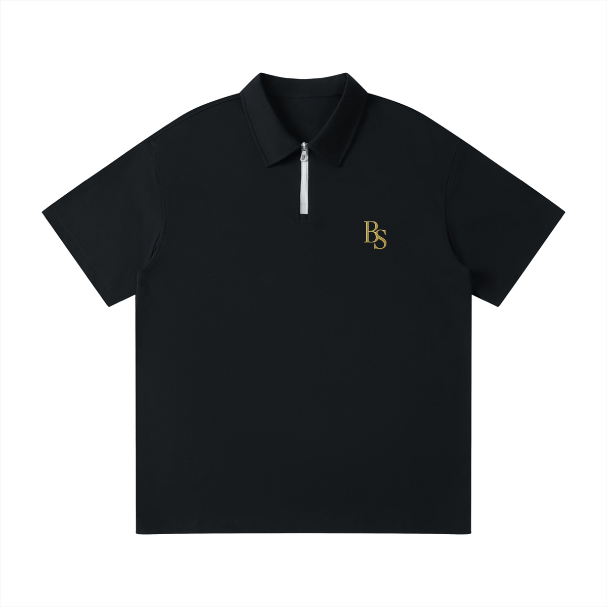 Bogey Cotten Quarter-Zip Polo Shirt