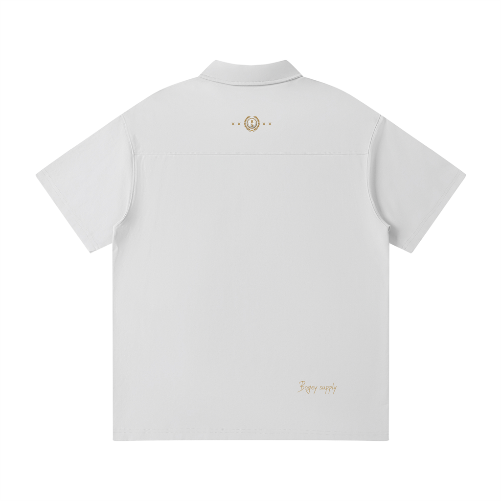 Bogey Cotten Quarter-Zip Polo Shirt