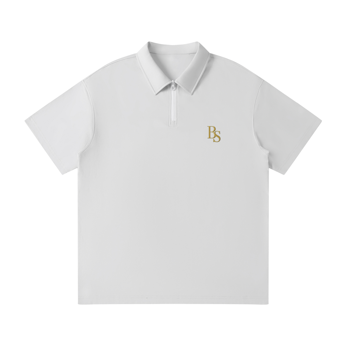 Bogey Cotten Quarter-Zip Polo Shirt