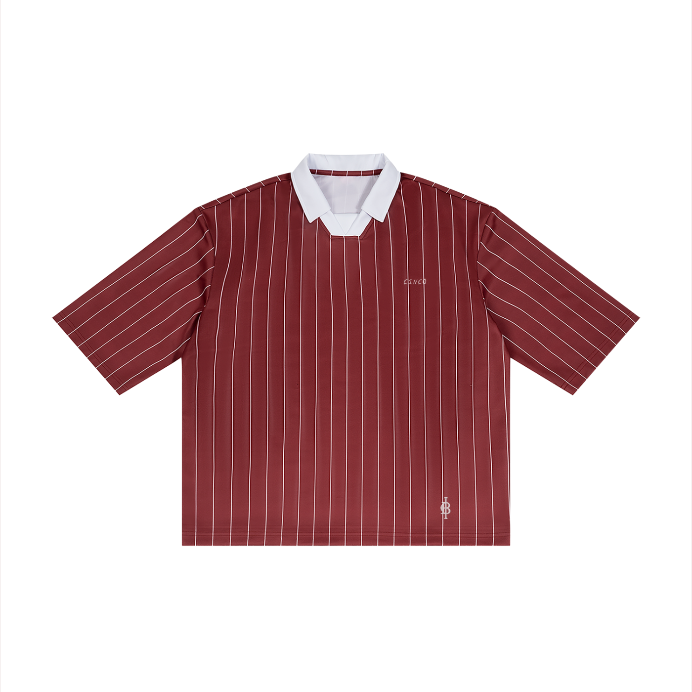 Unisex Pinstripe Collared Soccer Jersey