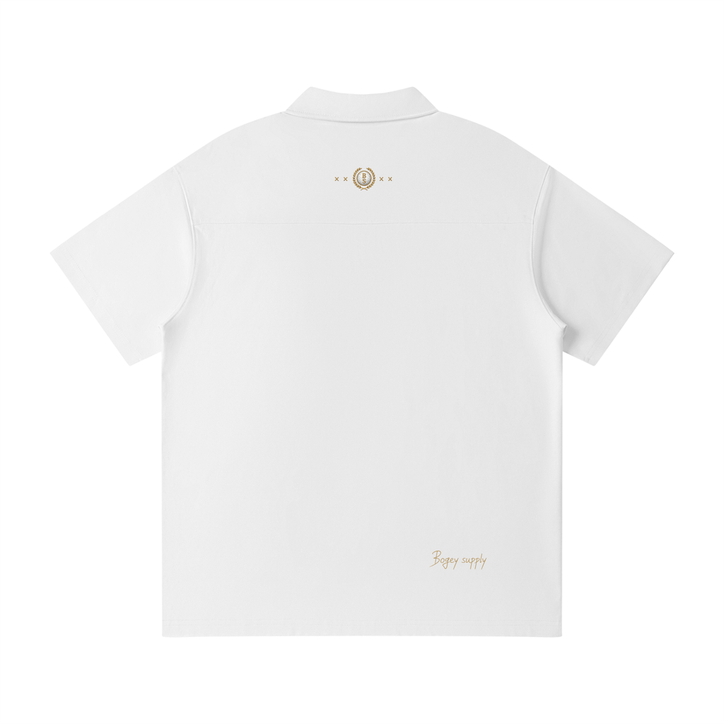 Bogey Cotten Quarter-Zip Polo Shirt