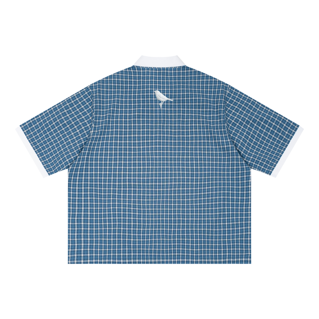 Bogey Plaid Color Block Polo Shirt