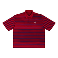 Striped Bogey Collared Polo Shirt